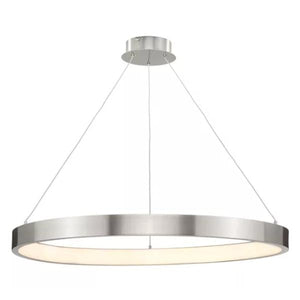 1 Light 35 watt 3000K Natural White Brushed Nickel Dimmable LED Chandelier 1