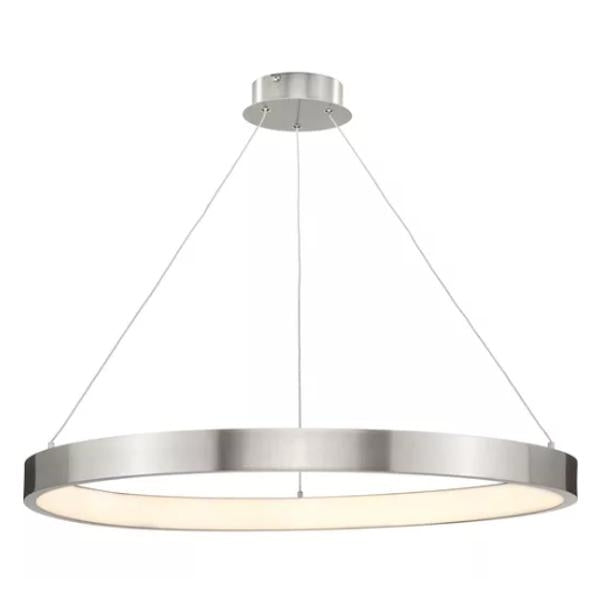 1 Light 35 watt 3000K Natural White Brushed Nickel Dimmable LED Chandelier 1