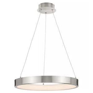 1 Light 27 watt 3000K Natural White Brushed Nickel Dimmable LED Chandelier 1