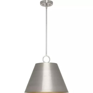 3 Light Brushed Nickel Metal Dome Dimmable Pendant Light Fixture 3