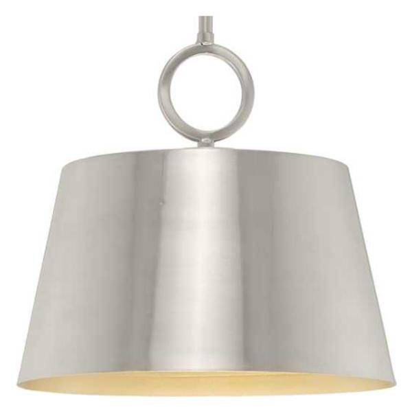1 Light Brushed Nickel Dimmable Pendant Light Fixture 1