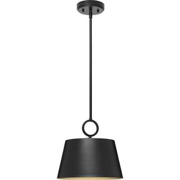 1 Light Matte Black Dimmable Pendant Light Fixture 2