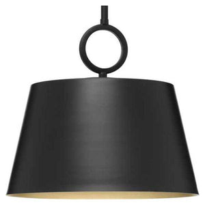 1 Light Matte Black Dimmable Pendant Light Fixture 1