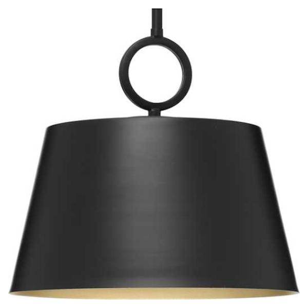 1 Light Matte Black Dimmable Pendant Light Fixture 1