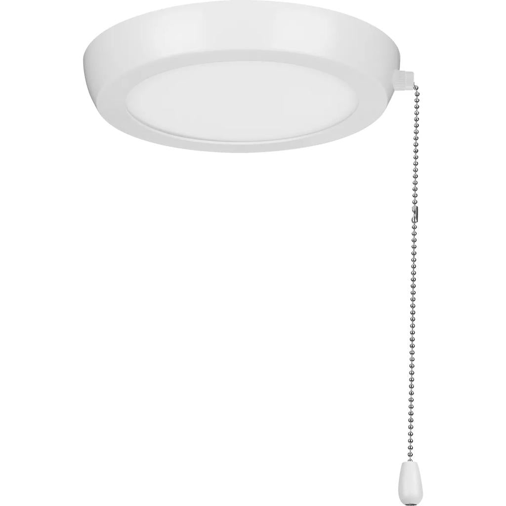1 Light White Opal Shade Pull Chain AirPro Collection LED Light Kit 1