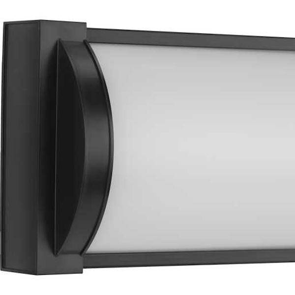 24" 22 watt 120 volt 3000K Matte Black Acrylic Diffuser Dimmable Vanity Light 3
