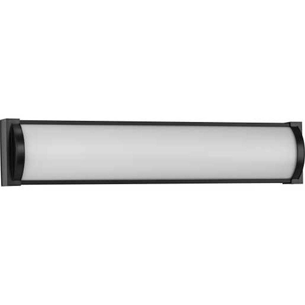 24" 22 watt 120 volt 3000K Matte Black Acrylic Diffuser Dimmable Vanity Light 1