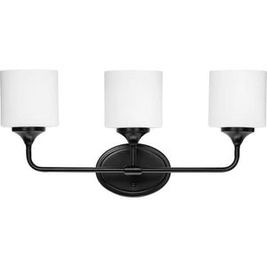 3 Light 120 volt Matte Black Vanity Light Fixture 2