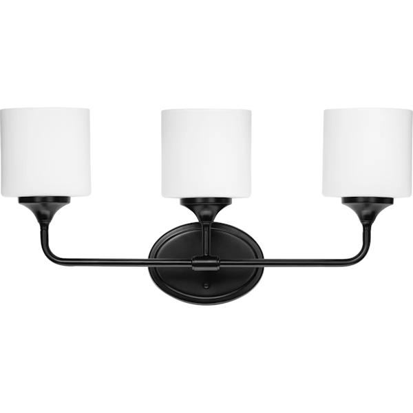 3 Light 120 volt Matte Black Vanity Light Fixture 2