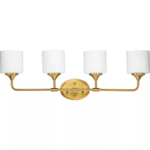 4 Light 120 volt Brushed Gold Vanity Light Fixture 2