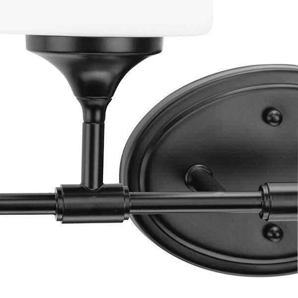 4 Light 120 volt Matte Black Vanity Light Fixture 3