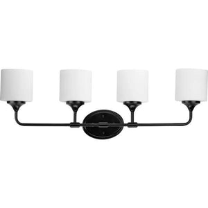 4 Light 120 volt Matte Black Vanity Light Fixture 4