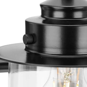 3 Light 120 volt Matte Black Vanity Clear Glass Light Fixture 3