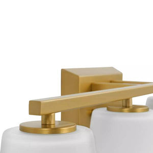 4 Light 120 volt Brushed Gold Vanity Etched Glass Light Fixture 3