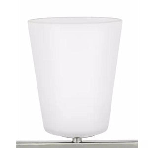 1 Light 120 volt Brushed Nickel Etched White Glass Shade Semi-Flush Ceiling Light Fixture 3