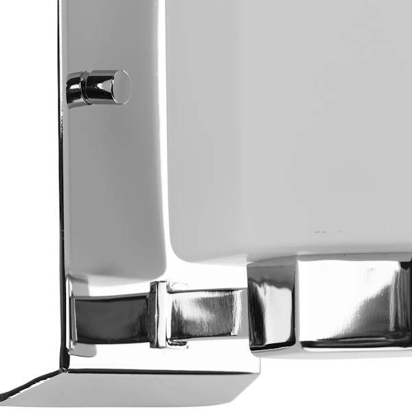 1 Light 120 volt Polished Chrome Vanity Etched Glass Light Fixture 2
