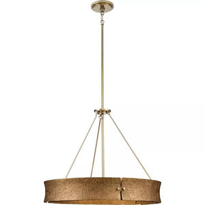 5 Light Soft Gold Foundry Gold Accent Chandelier Light Fixture 3