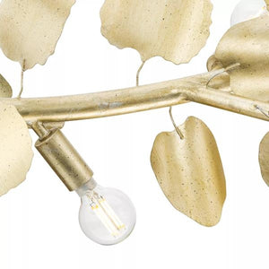 7 Light Gilded Sliver Linear Chandelier Light Fixture 2