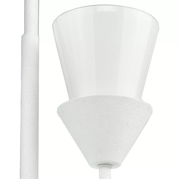 3 Light White Plaster Contemporary Style Pendant Light Fixture 2