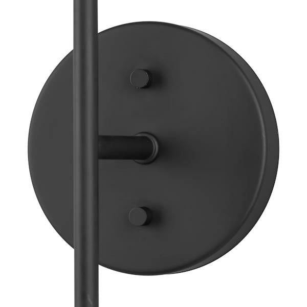 2 Light Matte Black Vanity Etched Round Glass Light Fixture 3