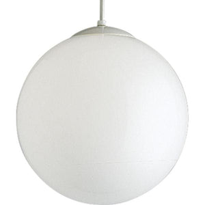 14" 1 Light White White Opal Glass Dimmable Pendant Light Fixture 1