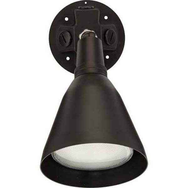 1 Light Antique Bronze Adjustable Swivel Flood Light 1
