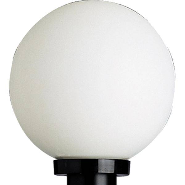 1 Light Black with White Acrylic Globe Wall Light Fixture 1