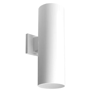 2 Light Up/Down White Aluminum Construction Cylinder Wall Mount Light Fixture 1
