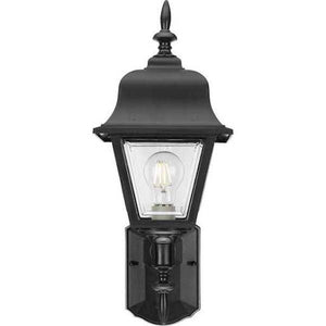 1 Light Black with Clear Beveled Acrylic Wall Light Fixture 2