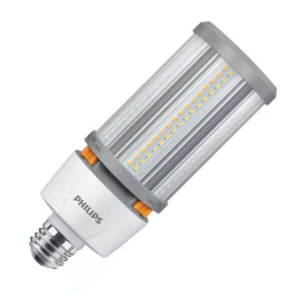 Selectable watt 120/277 volt Corncob Medium Screw Base CCT Selectable Clear Step Dimming Ballast Bypass / Direct Wire Dimmable LED 1