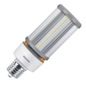 Selectable watt 120/277 volt Corncob Exclusionary Mogul Base CCT Selectable Clear Step Dimming Ballast Bypass / Direct Wire Dimmable LED 1