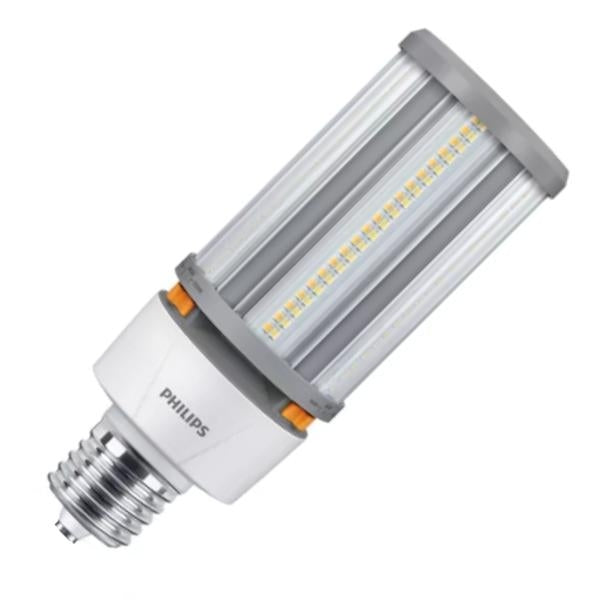Selectable watt 120/277 volt Corncob Exclusionary Mogul Base CCT Selectable Clear Step Dimming Ballast Bypass / Direct Wire Dimmable LED 1