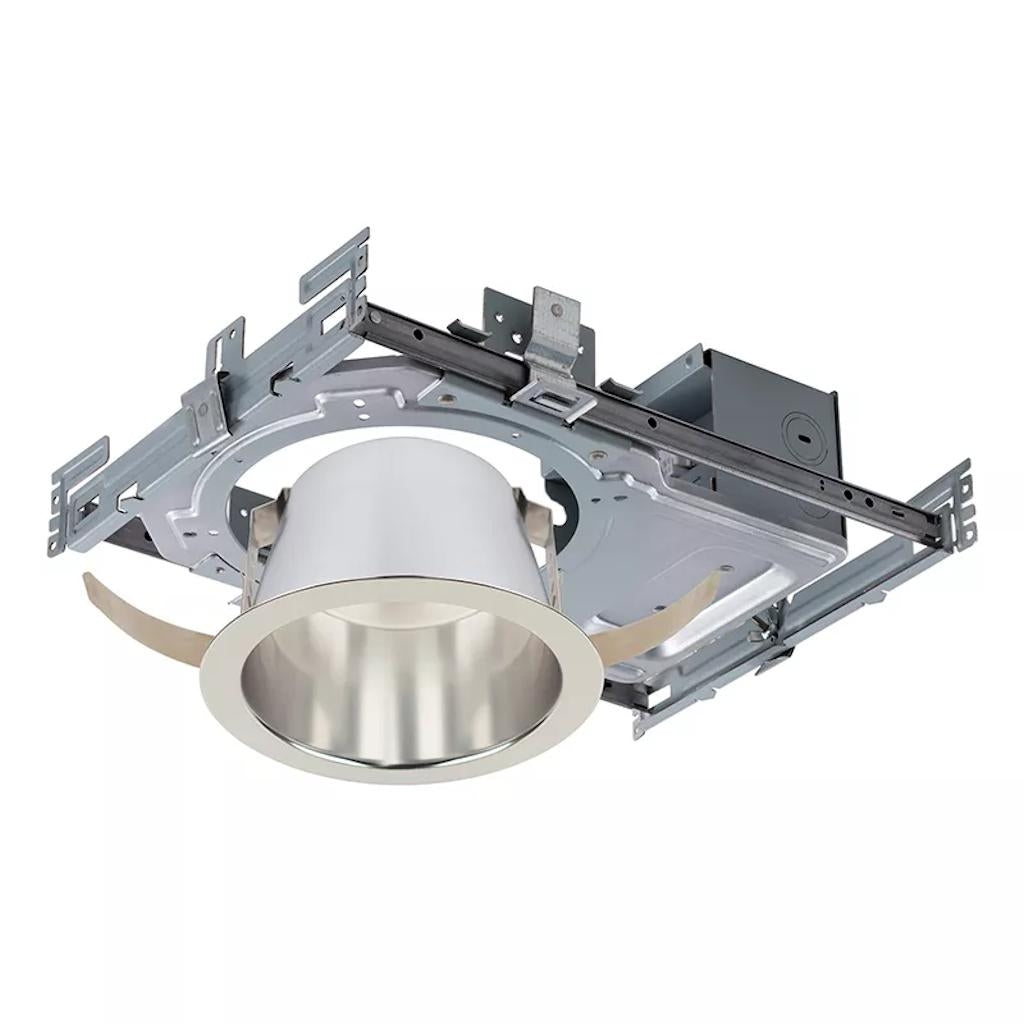 6" 120/277 volt 4000K Cool White Round Comfort Clear LED Downlight 1
