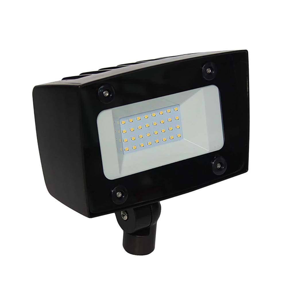 300 watt 120/277 volt 4000K Cool White Slip Fitter Mount Bronze LED Flood Light 1