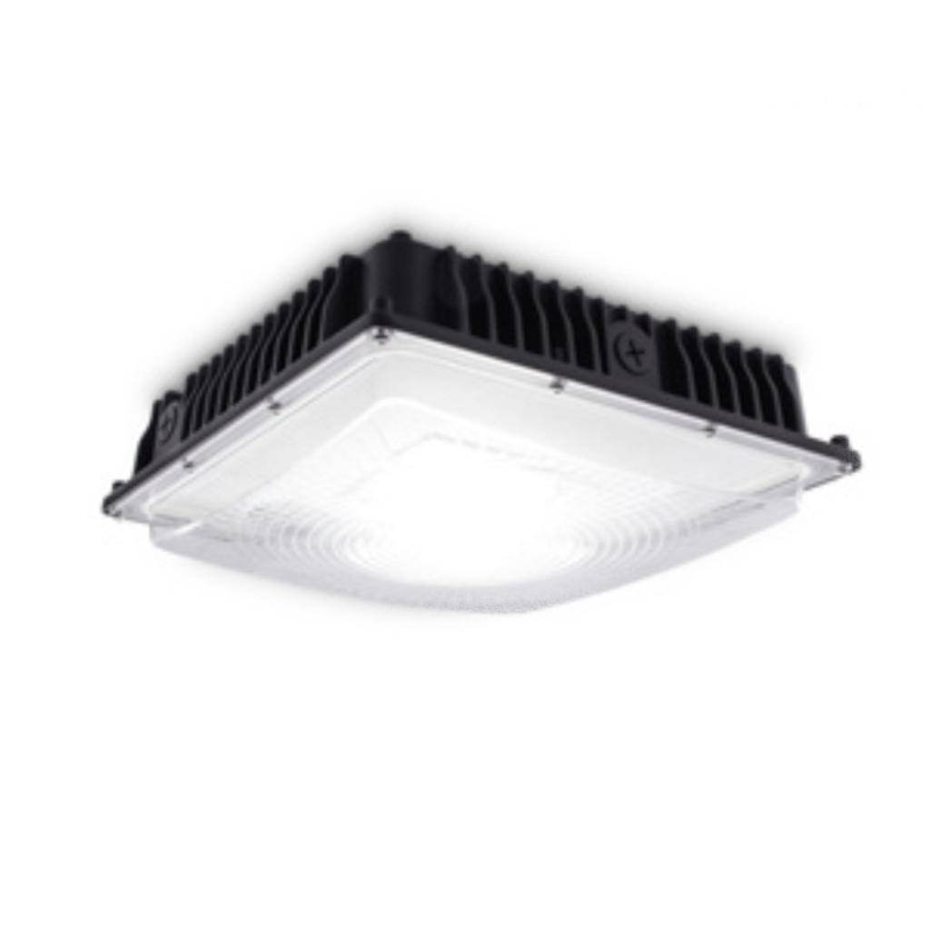 Selectable watt 120/347 volt CCT Selectable Bronze LED Canopy Light Fixture 1