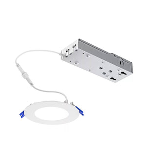 6" 120 volt CCT Selectable Round White LED Downlight 1
