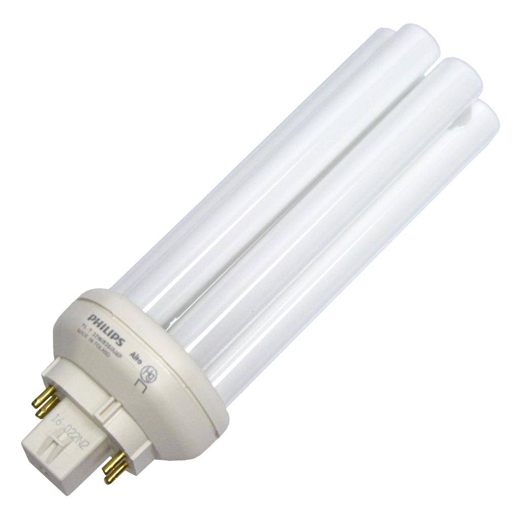 42 watt 120 volt PL-T 4-Pin Base 3000K Natural White CFL 1