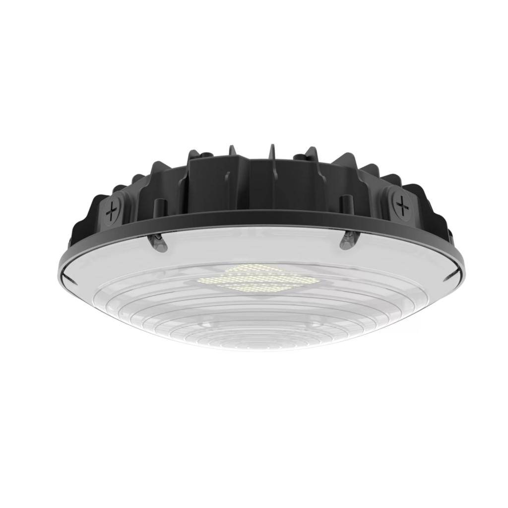 Selectable watt 120/347 volt CCT Selectable Bronze LED Canopy Fixture 1