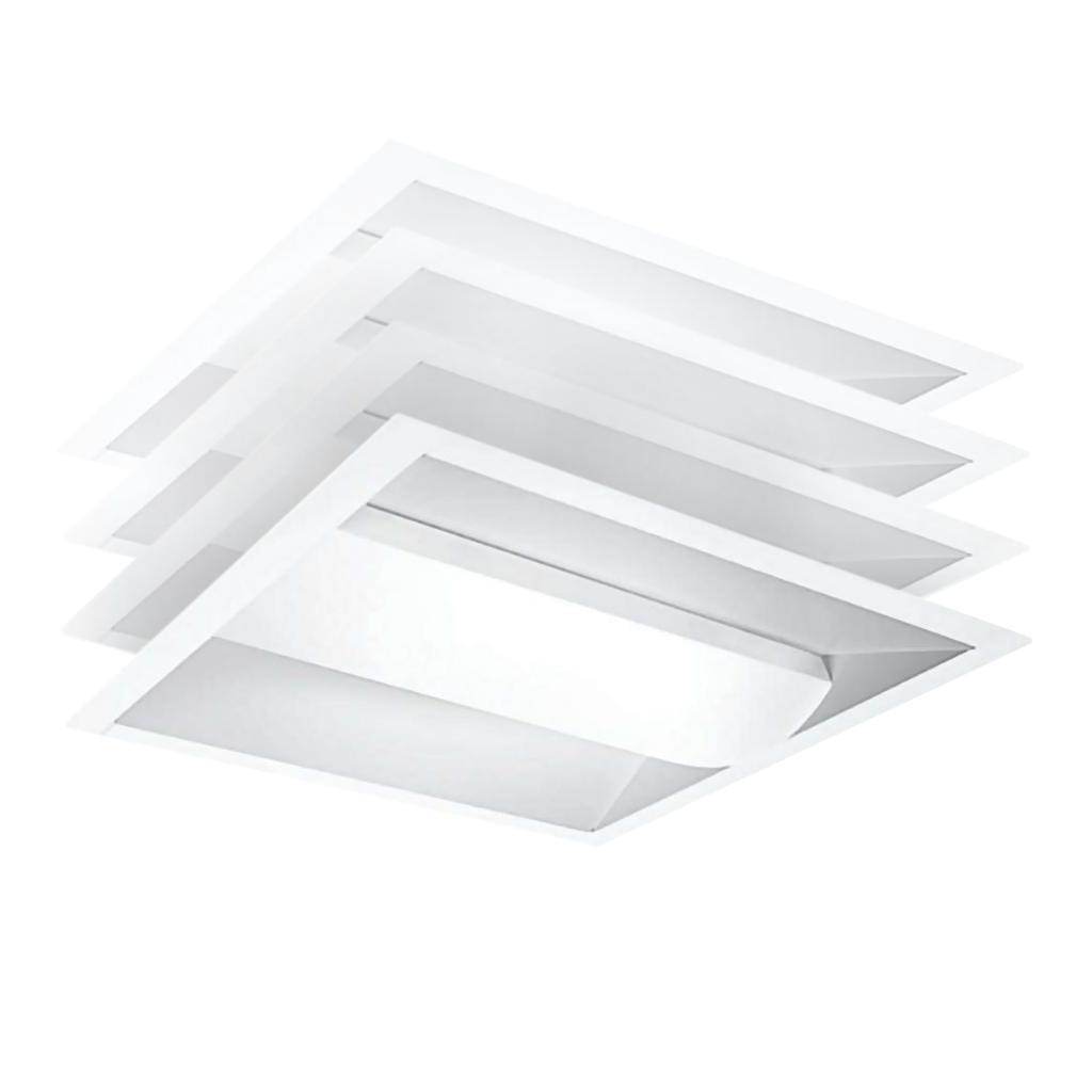 2' x 2' 24 watt 120/277 volt 3500K Neutral White Dimmable LED Troffer (4 Pack) 1