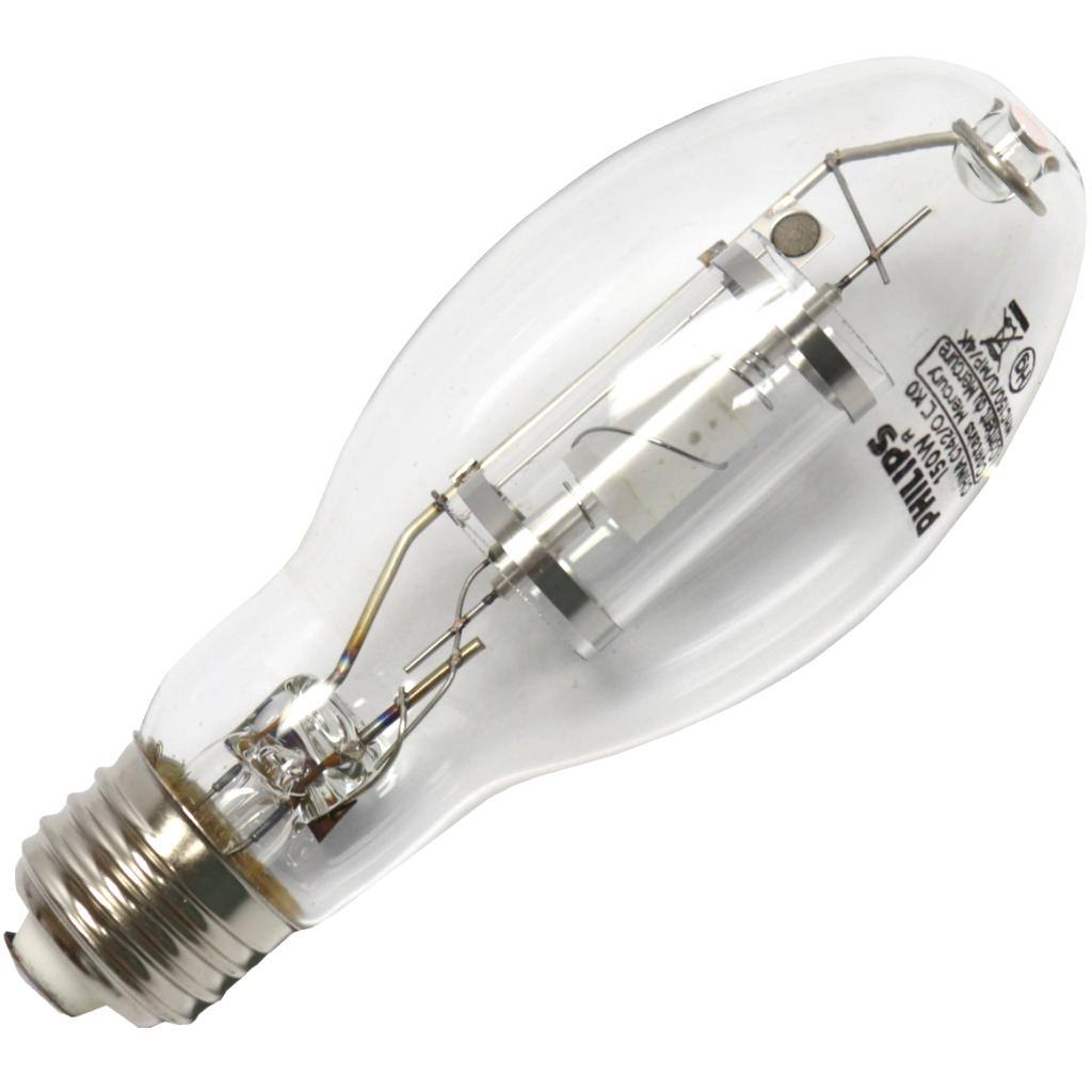 150 watt ED17P Medium Screw Base 4000K Cool White Clear Metal Halide 1