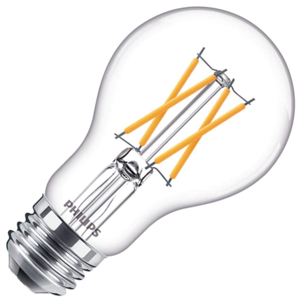 8 watt 120 volt A19 Medium Screw Base Warm Dimming Dimmable LED 1