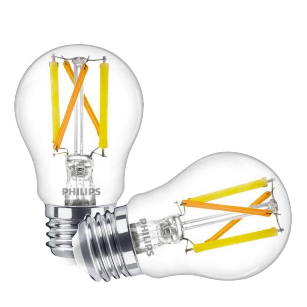 5 watt 120 volt A15 Medium Screw Base 2200K/2700K Warm White Clear LED Light Bulb (2 Pack) 1