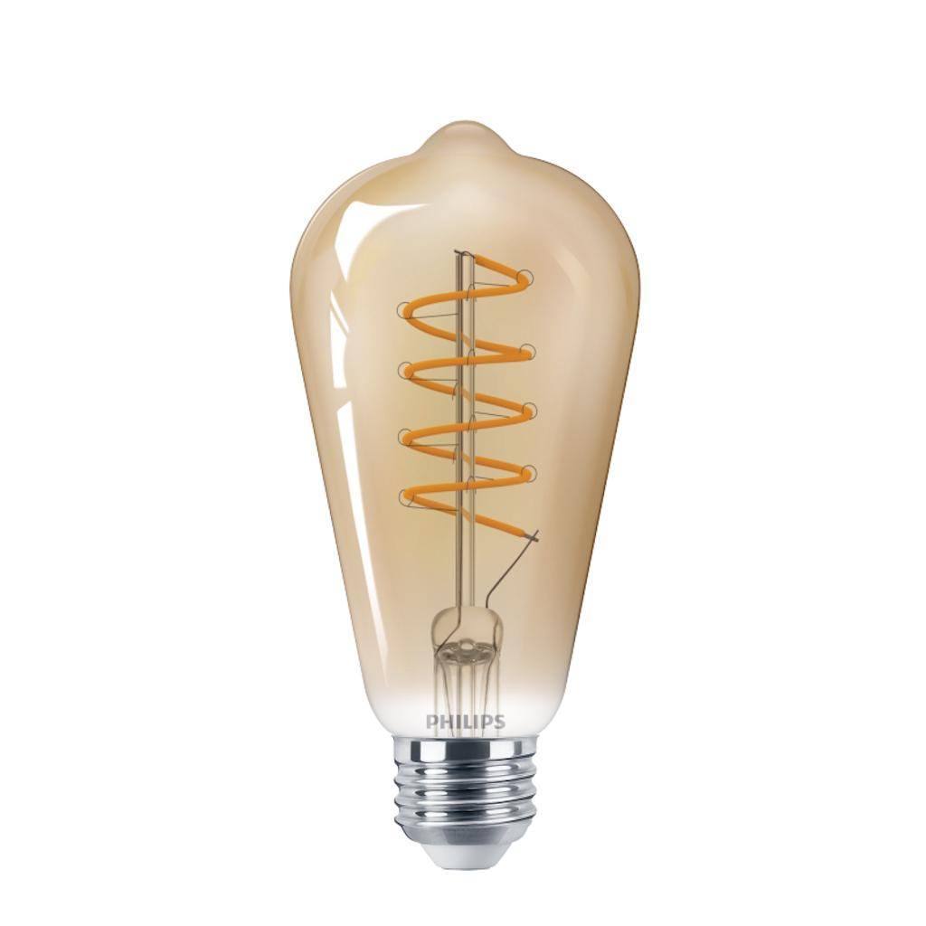 6.5 watt 120 volt ST19 Medium Screw Base Warm White LED Light Bulb 1