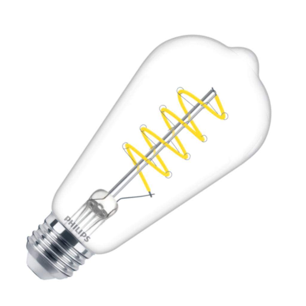 5.5 watt 120 volt ST19 Medium Screw Base 2700K Warm White LED Light Bulb 1