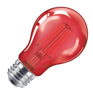 4 watt 120 volt A19 Medium Screw Base Red LED Light Bulb 1