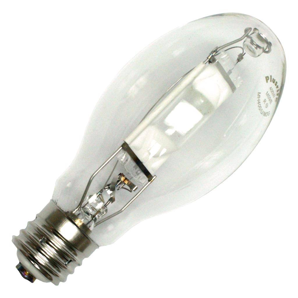 400 watt ED28 Mogul Screw Base 4200K Cool White Clear Metal Halide 1