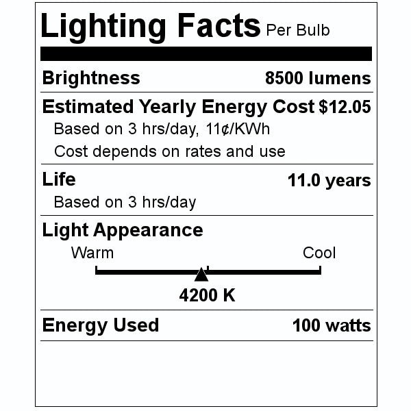 100 watt T6 Recessed Single Contact Base 4200K Cool White Clear Metal Halide 2