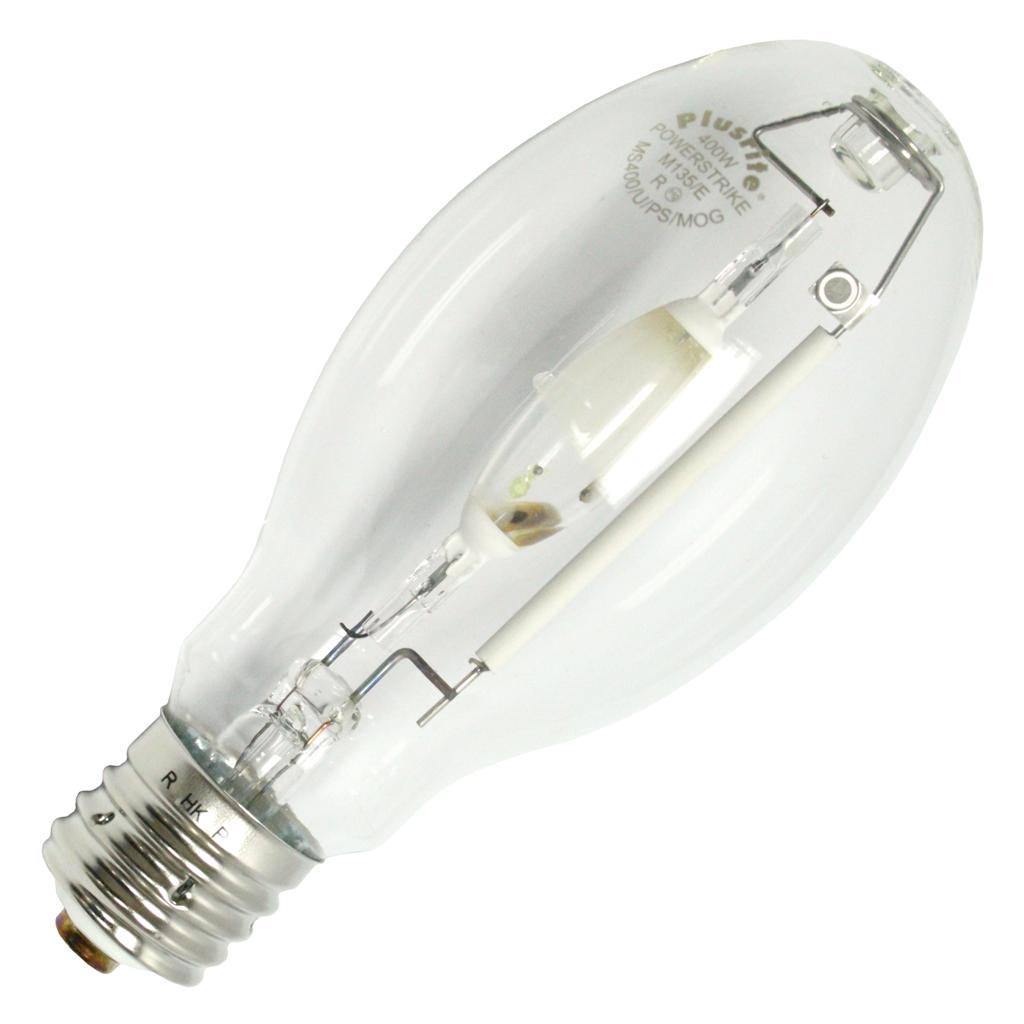 400 watt ED28 Mogul Screw Base 4000K Cool White Clear Metal Halide 1