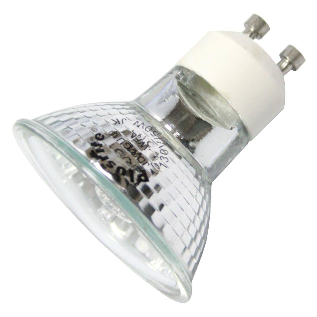 50 watt 130 volt MR16 Twist and Lock Base 3000K Natural White Wide Flood 1
