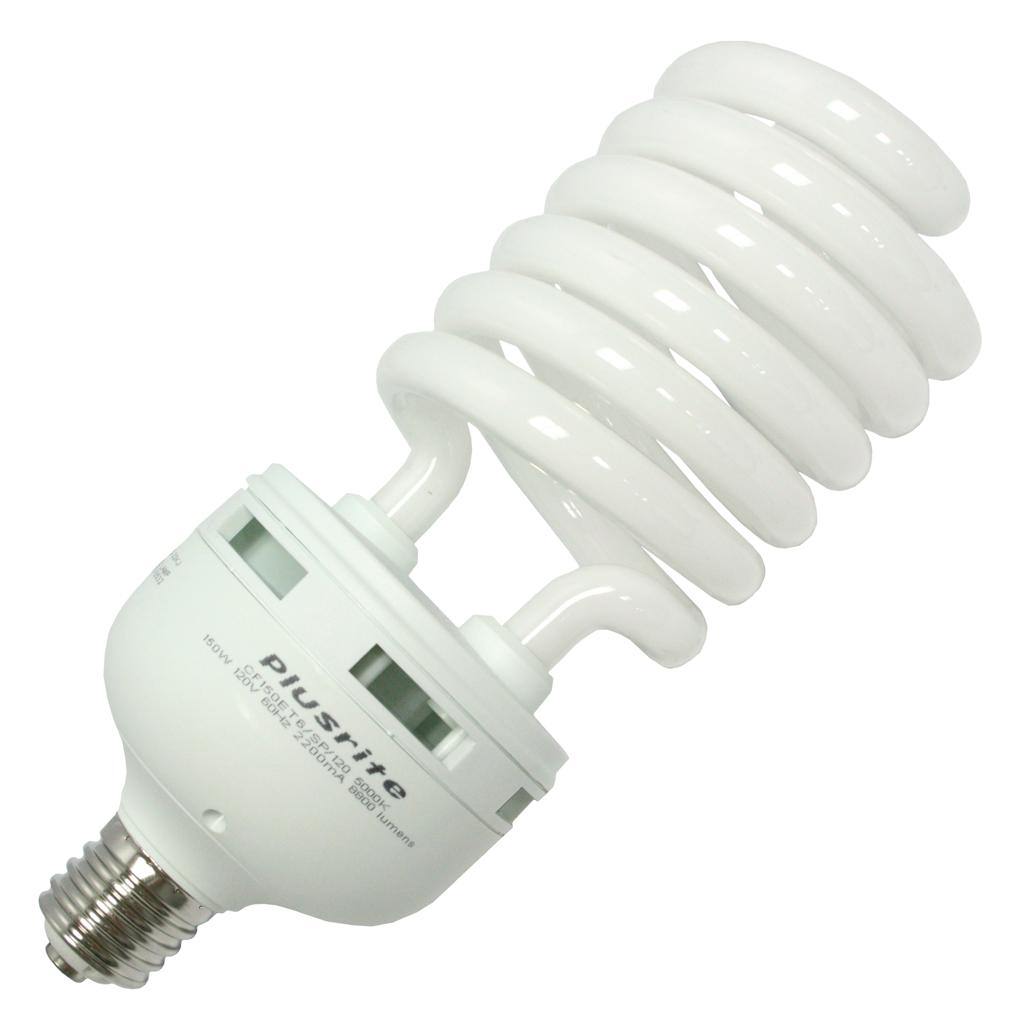 150 watt 120 volt T6 Mogul Screw Base 5000K Daylight CFL 1